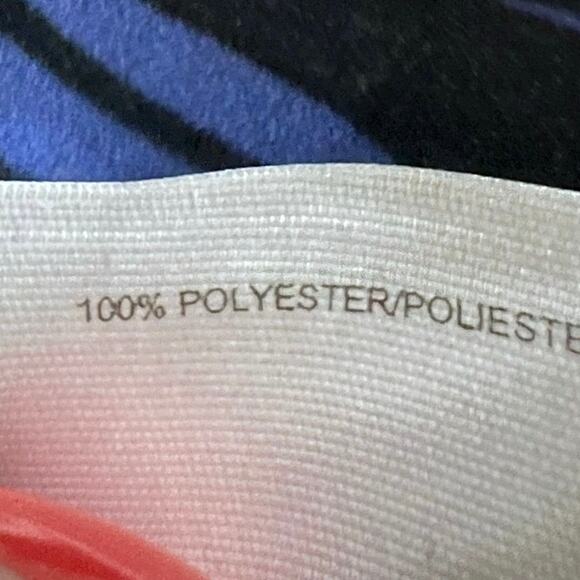 Anne Klein Maxi Dress Sz M Fit & Flare Sleeveless Palm Print Tie Waist Preppy - Picture 8 of 8